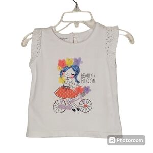 White Wonderkids Girl on Bike Tee